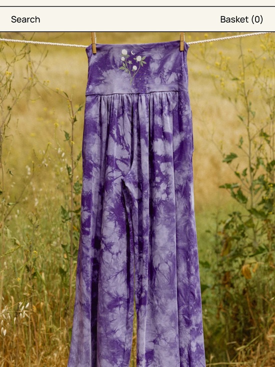 Purusha People Pants - Purusha People white clover sojourn pants
